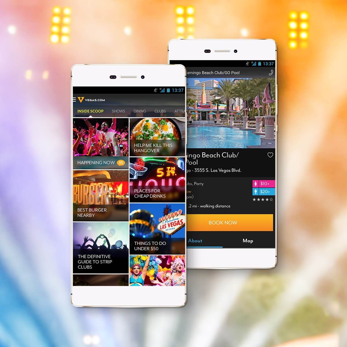 Vegas.com mobile views